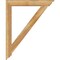 Ekena Millwork Traditional Traditional Rough Sawn Bracket, Western Red Cedar, 4"W x 34"D x 42"H BKT04X34X42TRA01RWR - alternate 2